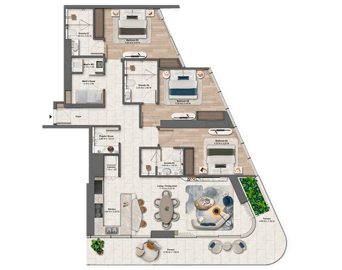 Soulever by Beyond, Дубай | Премиальные апартаменты в Dubai Maritime City